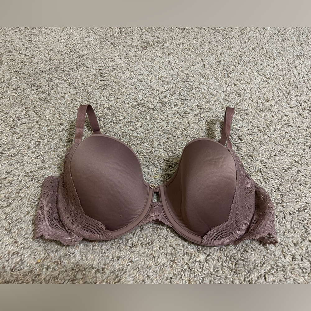 Thirdlove Mauve Lace T-Shirt Bra Intimates Size 36C Nylon Spandex Clasp Comfort